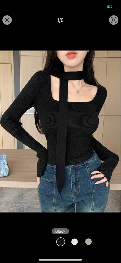 Black knitted longsleeves (Category: Longsleeves) located in San Pedro. Submitted by ay_declutter (Listing ID 1303944214, Image 1). Description: .