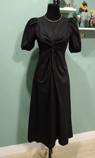 SALE TODAY ONLY!!!Black maxi puff sleeve formal casual dress