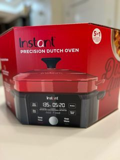 Brand NEW Instant Precision Dutch Oven Red 6 QT COMPLETE sealed