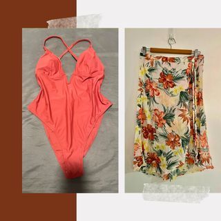 BUNDLE : RIPCURL SKIRT AND CUPSHE SWIMSUIT | L