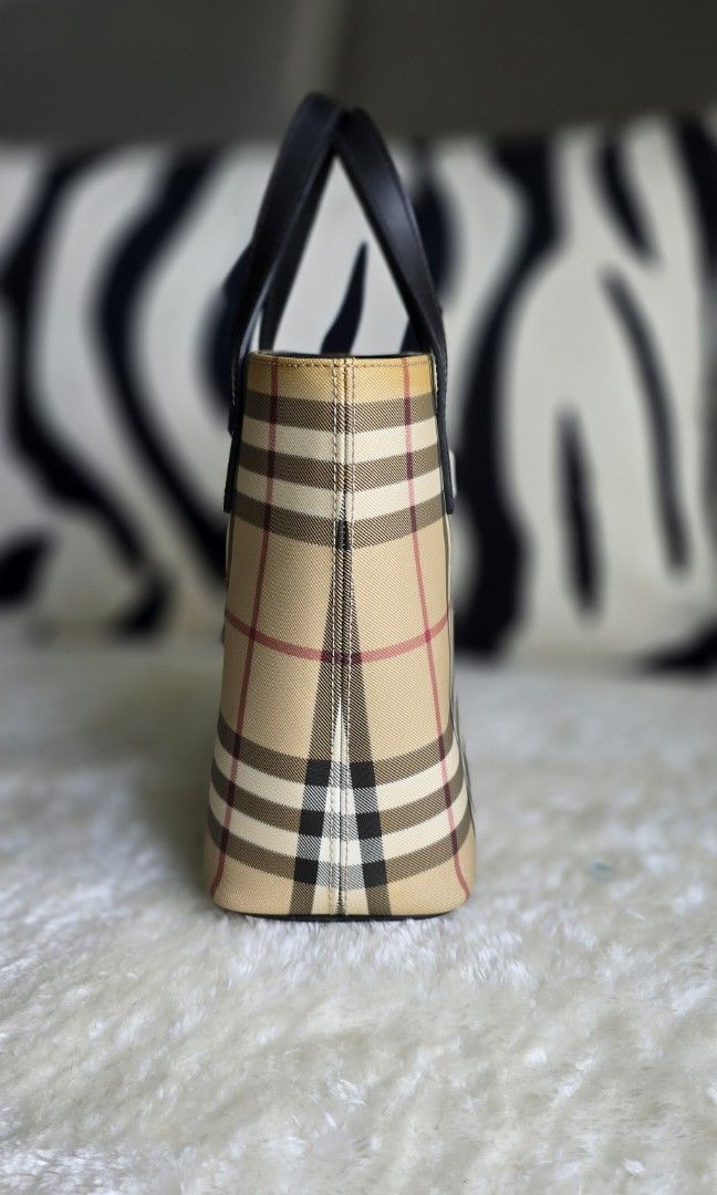 Burberry Handcarry Vintage Nova Checked Small Mini Tote Bag 100 Authentic Luxury Bags Wallets on Carousell