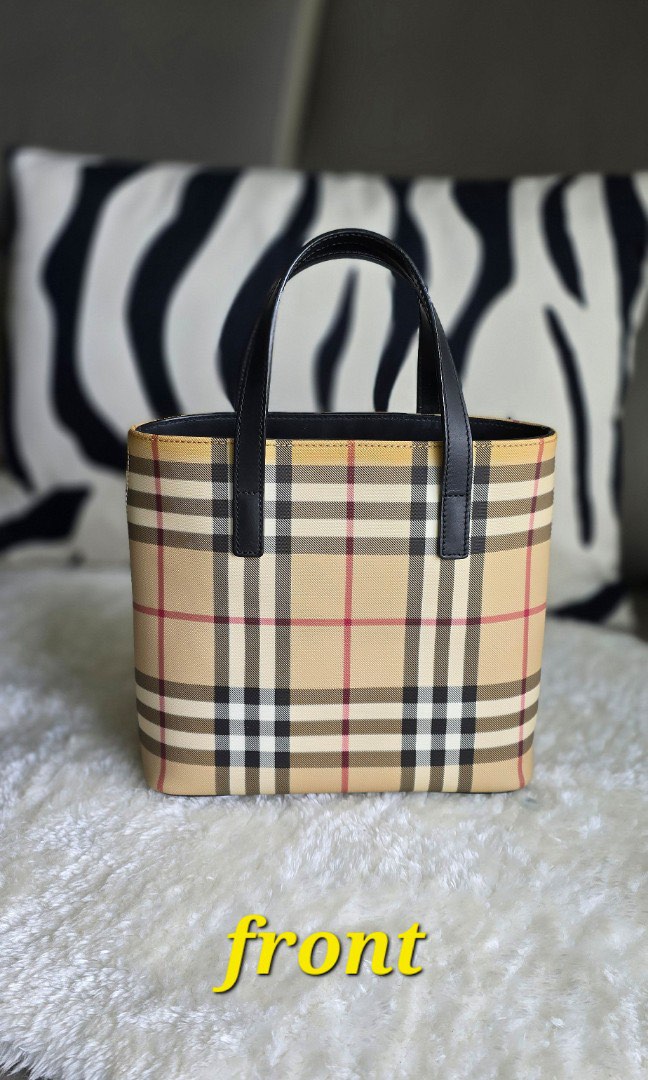 Burberry Handcarry Vintage Nova Checked Small Mini Tote Bag 100 Authentic Luxury Bags Wallets on Carousell