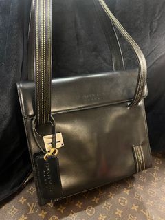 Carven Paris Vintage Leather Shoulder Bag y2k