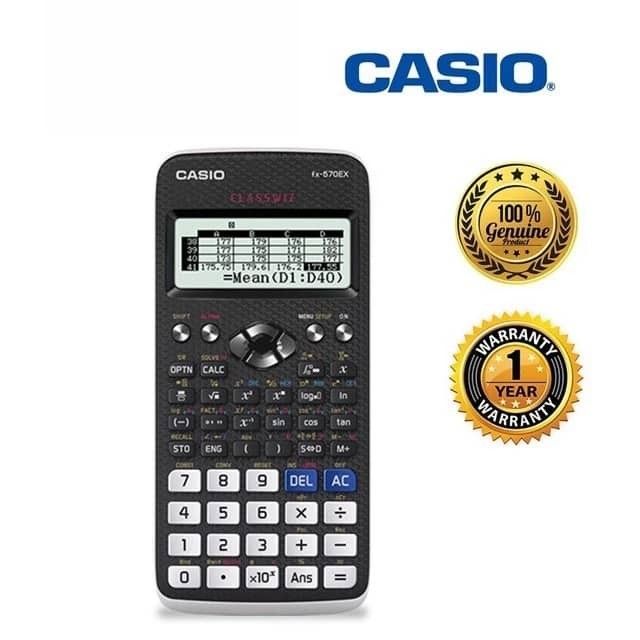 Casio FX 570 EX Class Wiz Series Scientific Calculator Ready to Stock Malaysia 24Hour Shipout