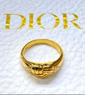 Christian Dior 750 Diamond Ring  4.8g Diamond 0.10ct
