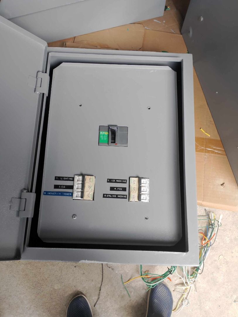 SALE!! Circuit breaker TAKE ALL! (Category: Everything Else Others) located in Rizal. Submitted by mersio (Listing ID 1303963264, Image 3). Description: Circuit breaker 1st Panel - Main: 30A., Branches: (8pcs 20A., 1pc 16A) 2nd Panel - Main: 20A., Branches: (5) 20A., (1) 16A 3rd Panel: Main - 40A. Branches - (3) 40A., (7) 20A. 4th Panel: Main - 32A. Branches - (1) 30A., (14) 20A Pm for details.