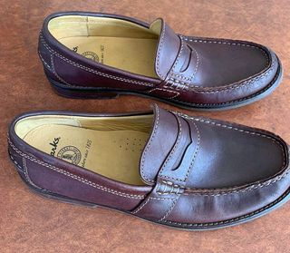 Clarks Brown Penny Loafers