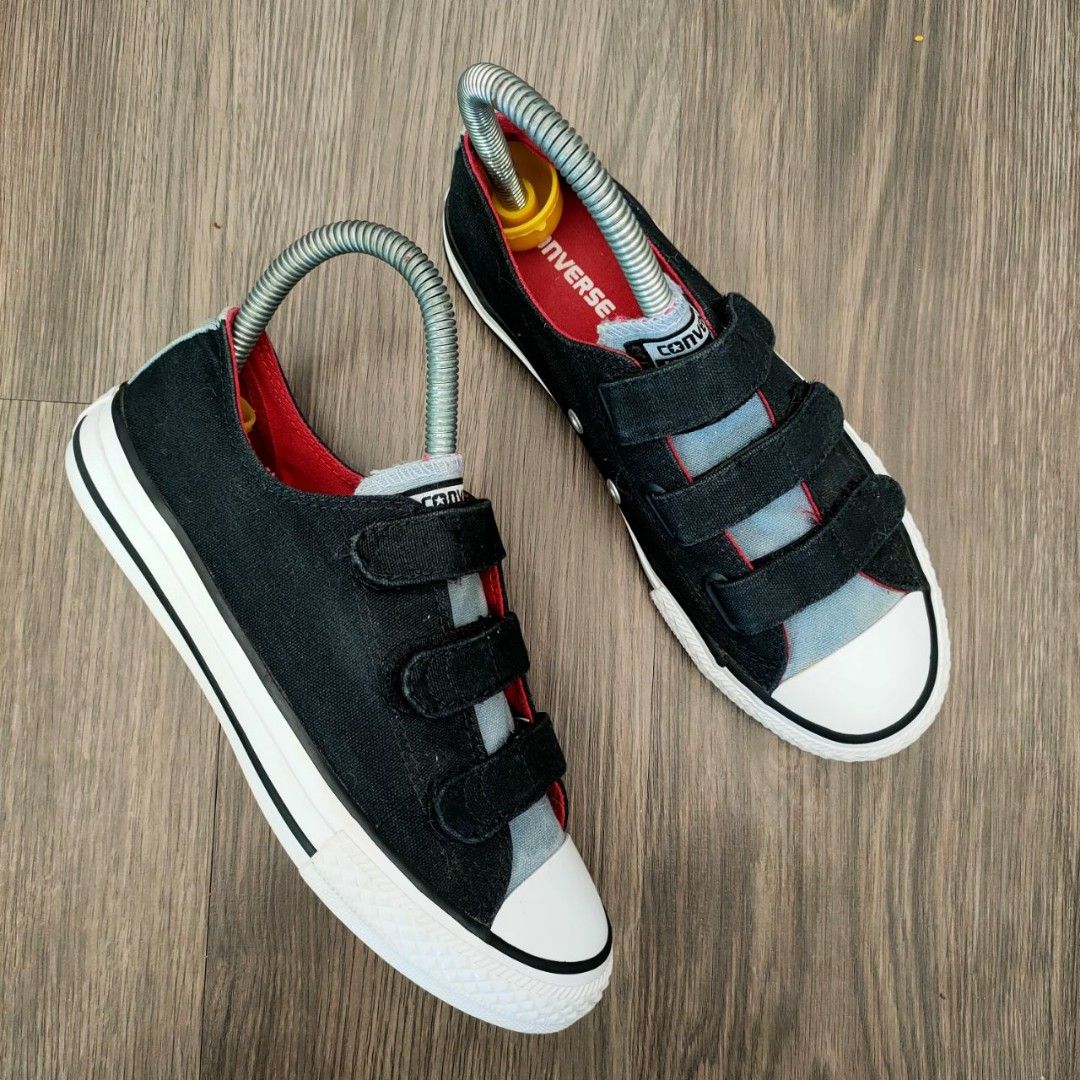 Converse All Star 3V Black Grey Junior 2UK 21CM