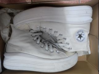 Converse all white shoes