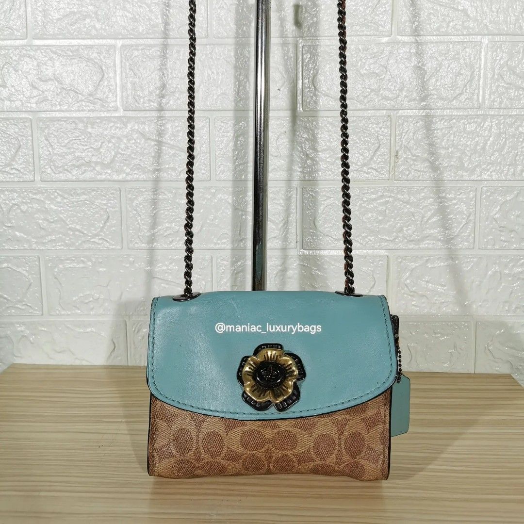 Convertible Shoulder COACH Parker 18 in Signature Colorblock