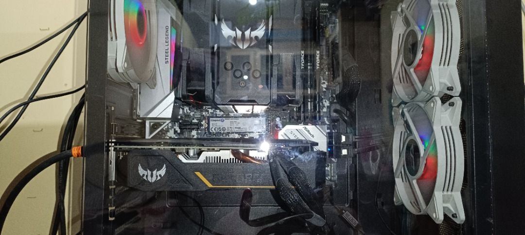 CPU MOTHERBOARD RAM CPU COOLER BUNDLES (Category: Desktops) located in Pasig City. Submitted by olxph_97084647 (Listing ID 1304080923, Image 1). Description: Selling bundled items: CPU, MOTHERBOARD,RAM ,CPU cooler Purchased from EASYPC Pasig DOP: Jan 15, 2023 cpu: Ryzen 5 5600 motherboard: Asrock B450m Steel Legend cpu cooler: Deepcool Gammaxx 4000 ram: 16gb ddr4 3600 Team Elite Vulcan 2x8.