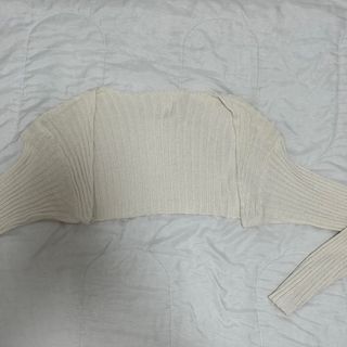 Cream Knitted Cropped Cardigan
