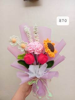 crochet flowers bouquet (MOTHER'S DAY)