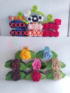 Crocheted Hair Clamps/Clips
