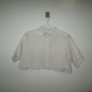 Cropped Muji Shortsleeve Polo Shirt