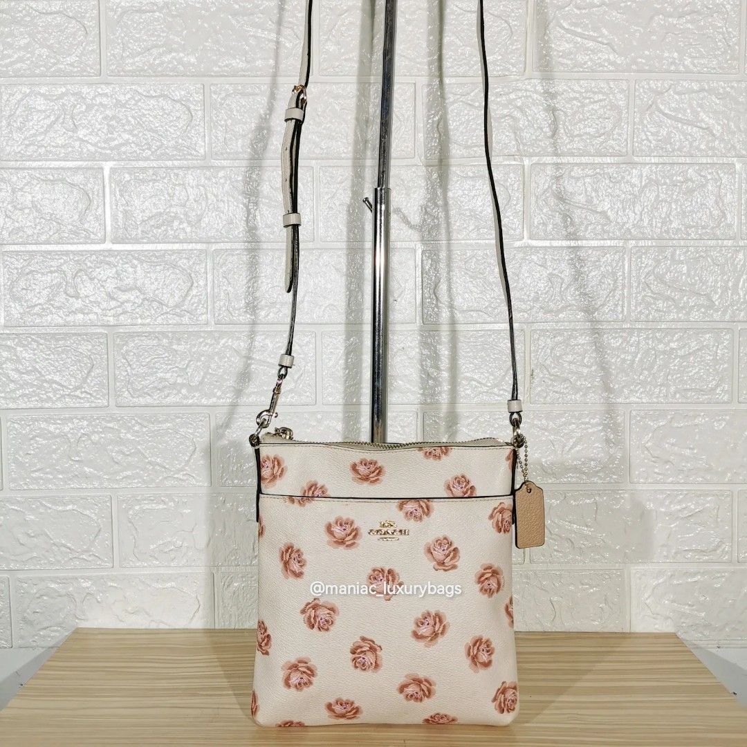 Crossbody COACH KITT Messenger Crossbody with Rose Print