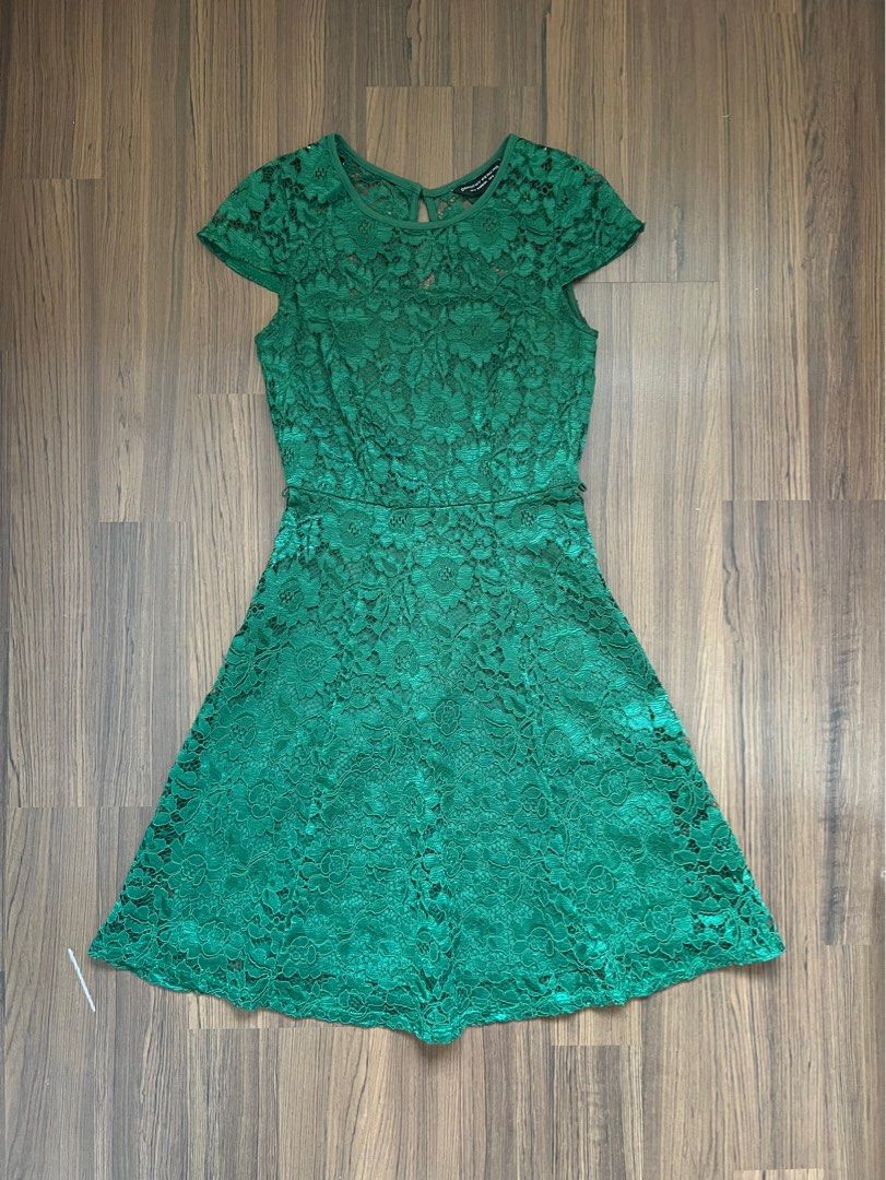 slim fit dress slacks Lacey Gathered Bust-Cup Mini-Dress -Apple-Green main image 1