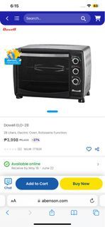 DOWELL ELECTRIC OVEN