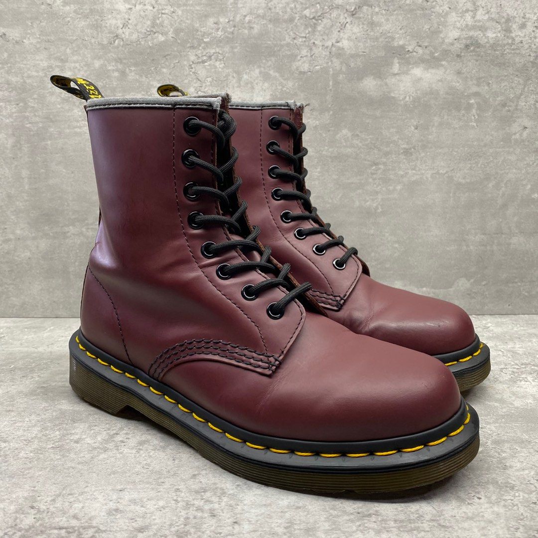 Maroon doc martens clearance