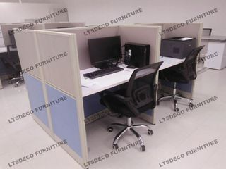 face to face 4 seater office desk office furniture and partition/ modular partition
