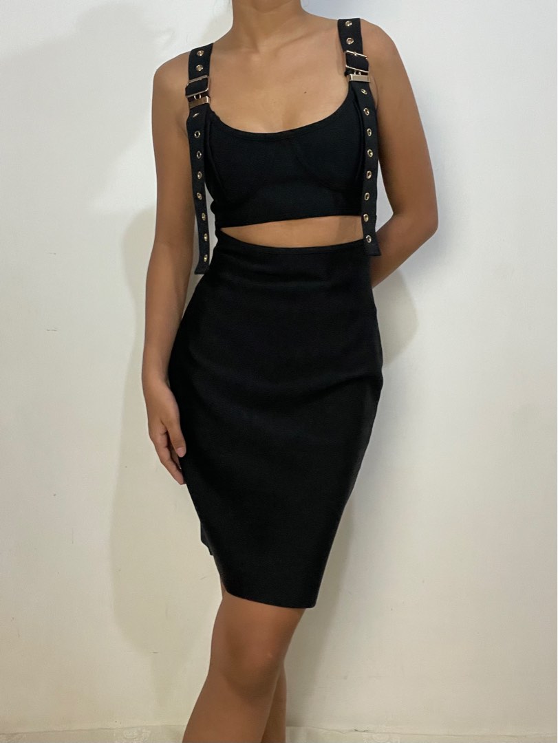 Fashion nova black cut out dress online