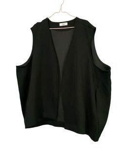 Fluo plus size 3XL black soft vest