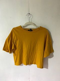 Forever 21 Crop Top Shirt (mustard)