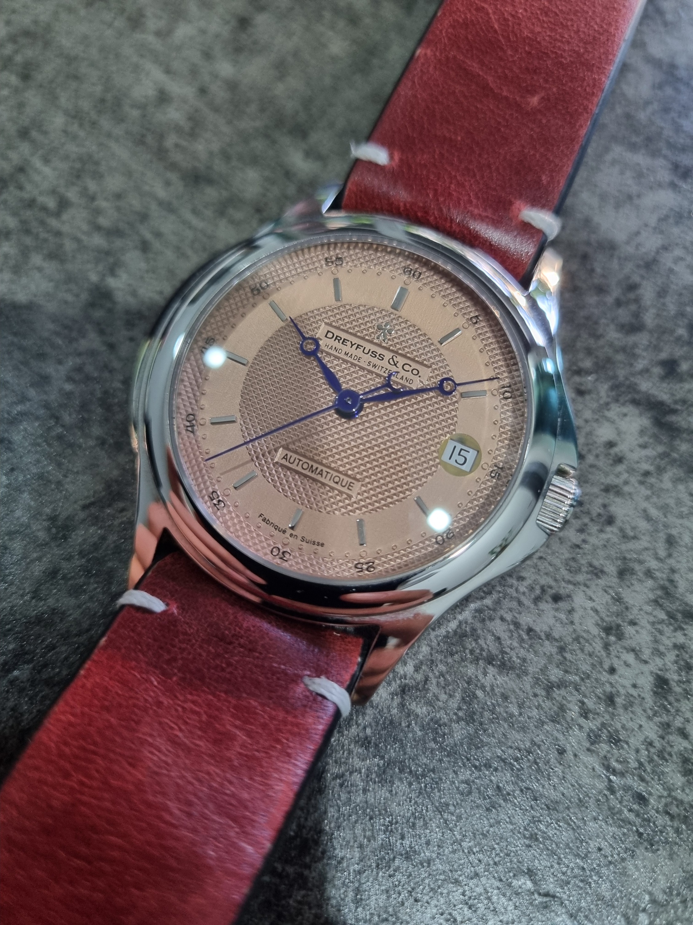 FSOT Dreyfuss Co Swiss hand made automatic 37mm