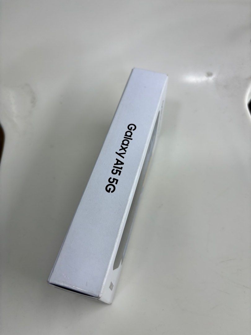 Galaxy A15 5g 128gb 4g ram (Category: Samsung) located in San Juan City. Submitted by AshleyandLynGeneralmerchandise (Listing ID 1304020284, Image 3). Description: We accept trade in Credit card / Home Credit Shipping Meet ups / Delivery Fb page: Ashley & Lyn.