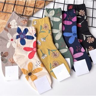 GH- Korean Socks • Floral Iconic Socks
