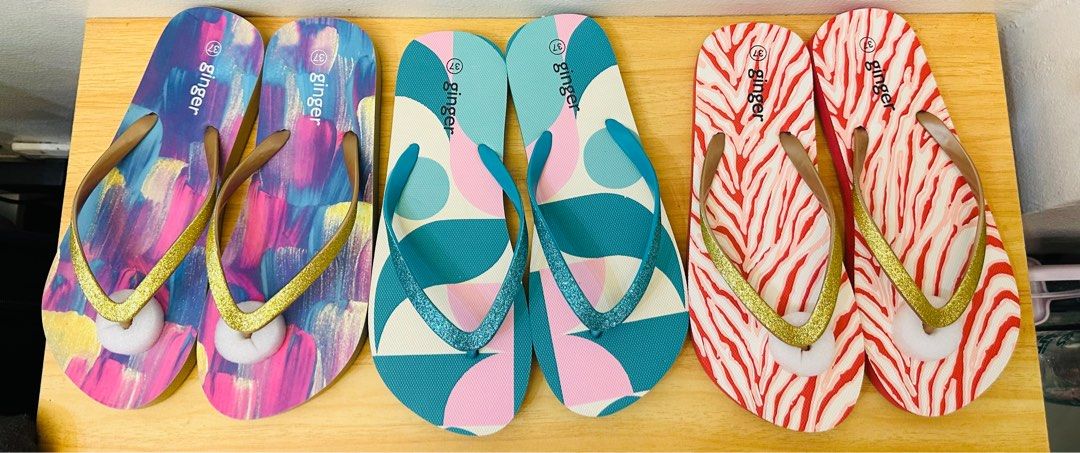 Ginger brand slippers size 37 24cm only Women s Fashion Footwear Flats Sandals on Carousell