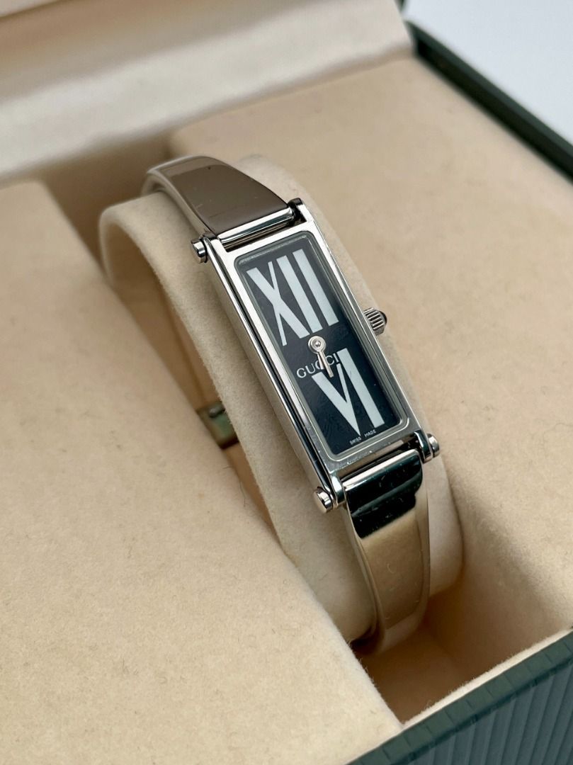 Gucci 1500L Bangle Complete Like New Women s Fashion Watches Accessories Watches on Carousell