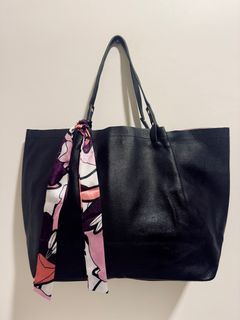 H&M Tote Bag - Black (can fit 16 inches laptop)