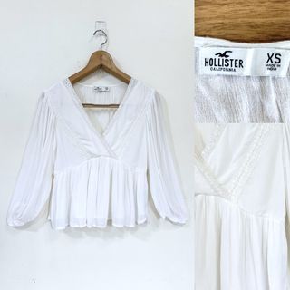Hollister Baby Doll White Top