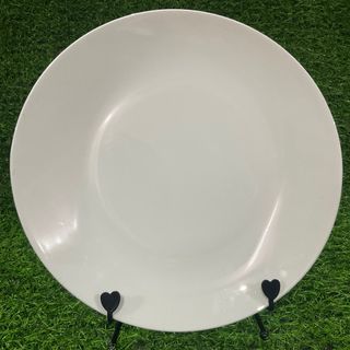 Ikea of Sweden Made in Thailand Odd Shape Bone China Hotel Line White Dinner Pasta Salad Plate with Backstamp 11” x 1.75” inches, 2 pcs available - P250.00 each