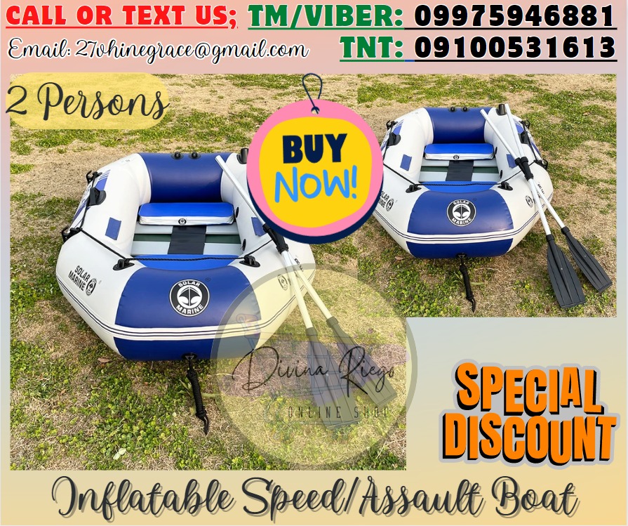 Inflatable Speed/Assault Boat 2 Persons Capacity, Sports Equipment ...