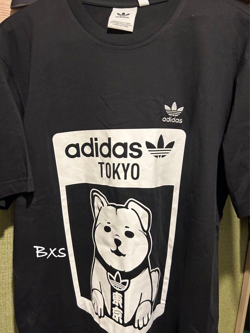 Close order 31 may Jap size M L and 2XL available Instock unisex brand new with tag Authentic Adidas Tokyo Japan exclusive Shiba Inu dog