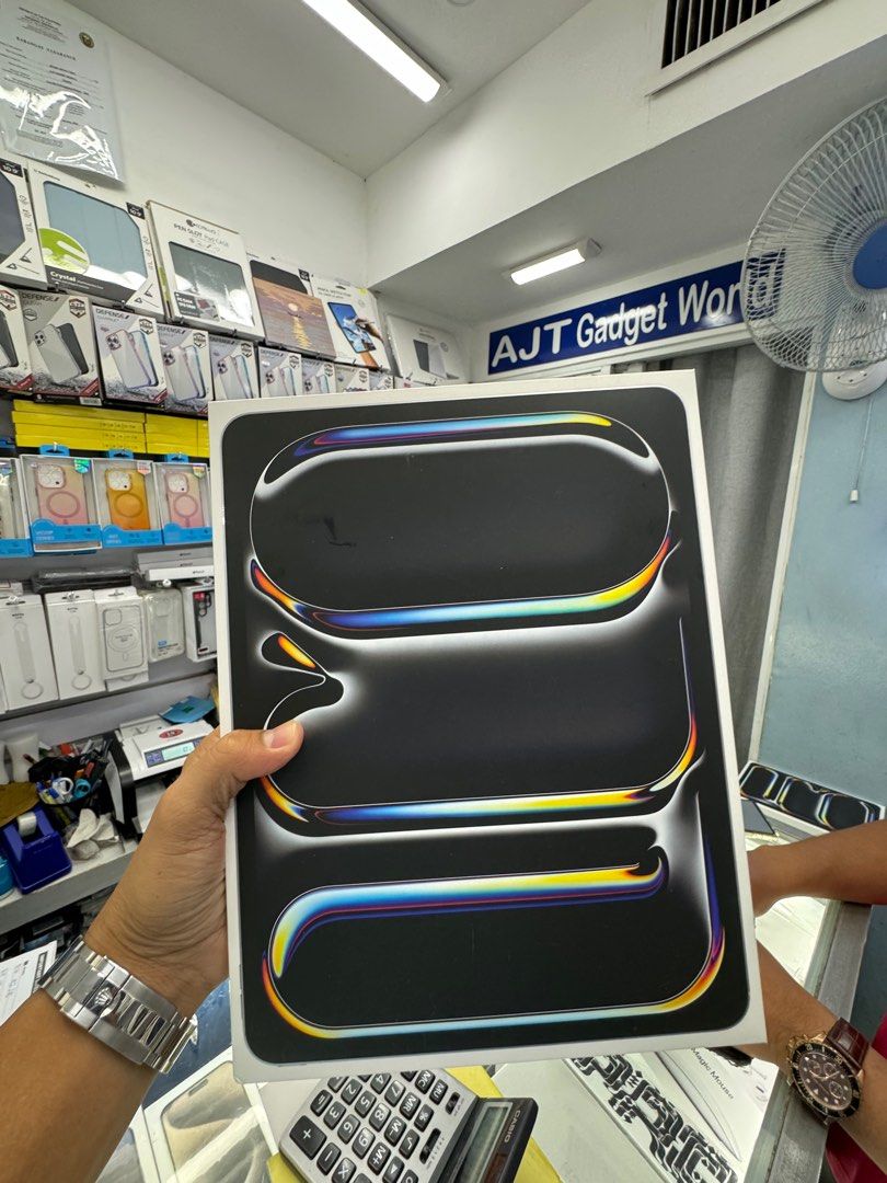 iPad pro 11” 13” M4 chips (Category: iPad) located in San Juan City. Submitted by ajtswisswatches (Listing ID 1303970566, Image 1). Description: iPad pro M4 chips 2024 11” Wifi 256gb 59,900 Wifi 512gb 73,000 5g 256gb 74,000 iPad pro 13” Wifi 256gb 79,500 Wifi 512gb 93,000 5g 256gb 95,000 5g 512gb 108,000 5G 1 TB iPad air 6th generation 13” M2 chips Wifi 128gb 51,000 Wifi 256gb 58,000 Wifi 512gb 72,000 5g 256gb 69,500 iPad air 6th gen 11” 128gb 36