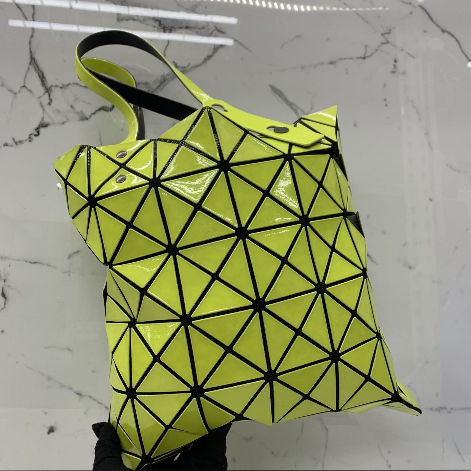 ISSEY MIYAKE BAO BAO YELLOW TOTE BAG 247020755 GI, Luxury, Bags 