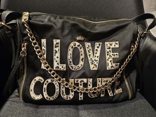 Juicy Couture Gold Chain Leopard Nylon Bag