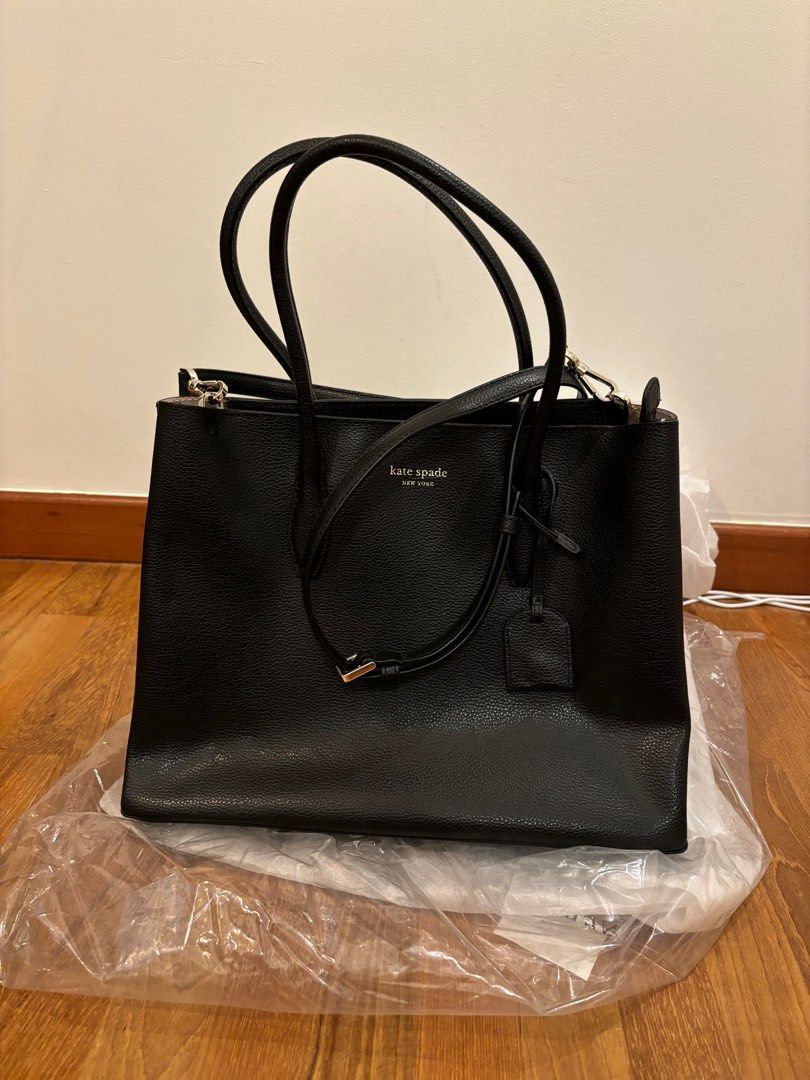 Kate Spade Handbag Women s Eva Medium Zip Top Satchel Black WKRU6113 Luxury Bags Wallets on Carousell