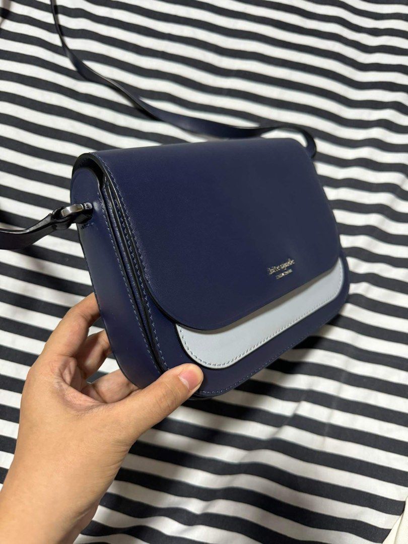 Kate Spade Nadine Colorblock Medium Flap Leather Shoulder Crossbody Bag Purse Handbag Luxury Bags Wallets on Carousell