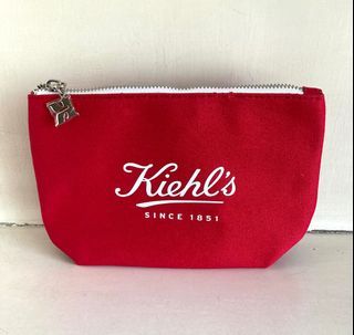 Kiehl’s Red Cosmetic Bag