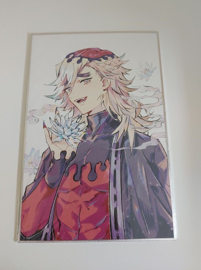 Kimetsu No Yaiba Demon Slayer Doma Douma Art Shikishi, Hobbies & Toys ...