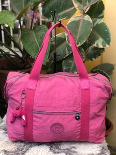 KIPLING Hotpink travel bag/ weekender bag