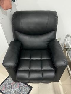 Lazy boy leather reclining chair