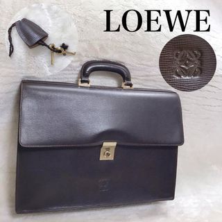LOEWE Anagram Briefcase Business Bag All Leather