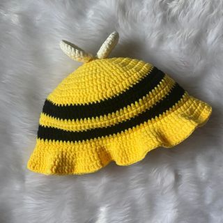 [MADE TO ORDER] Bee crochet bucket hat