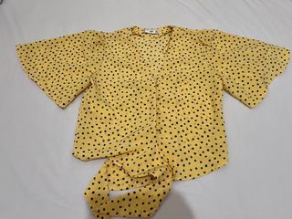 Mango yellow blouse