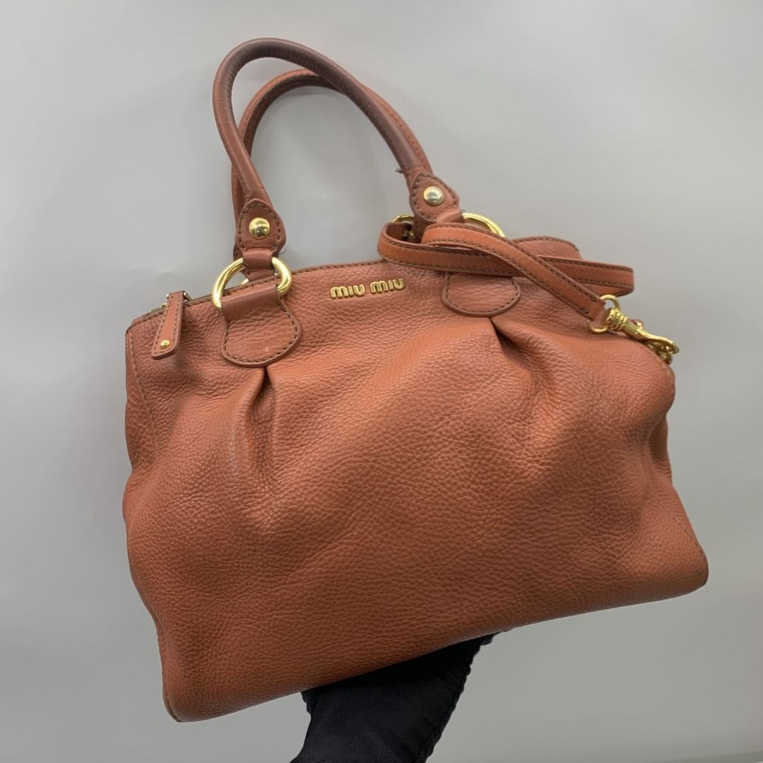 Y2K miu miu ハンドバッグ 2way RL0043 archive MIU MIU Logo Archive